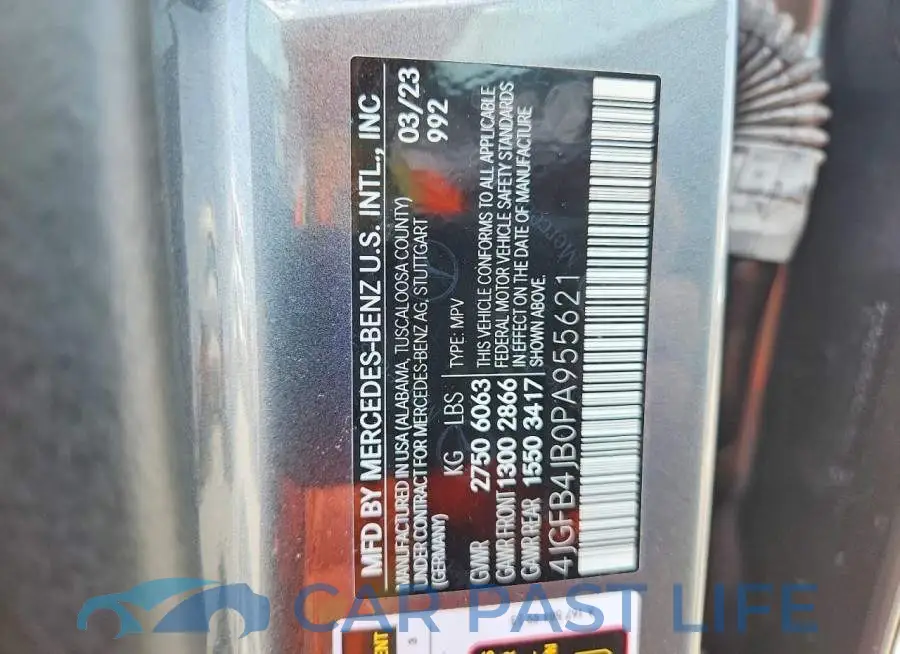 4JGFB4JB0PA955621# 12