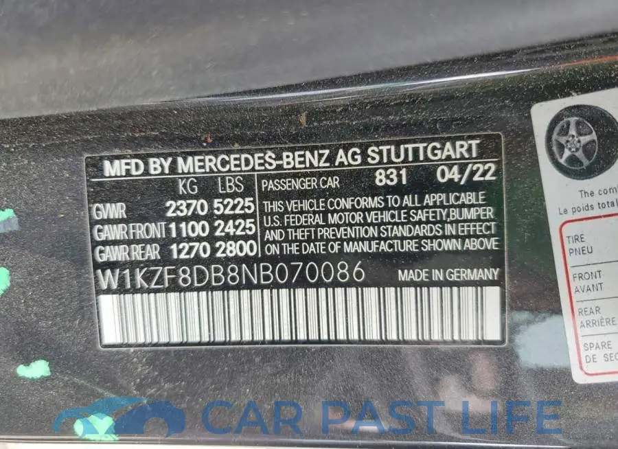W1KZF8DB8NB070086# 13