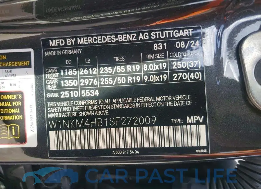 W1NKM4HB1SF272009# 13