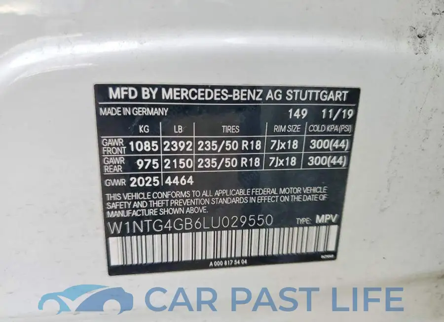 W1NTG4GB6LU029550# 12