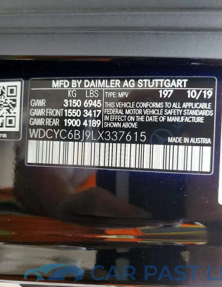 WDCYC6BJ9LX337615# 12