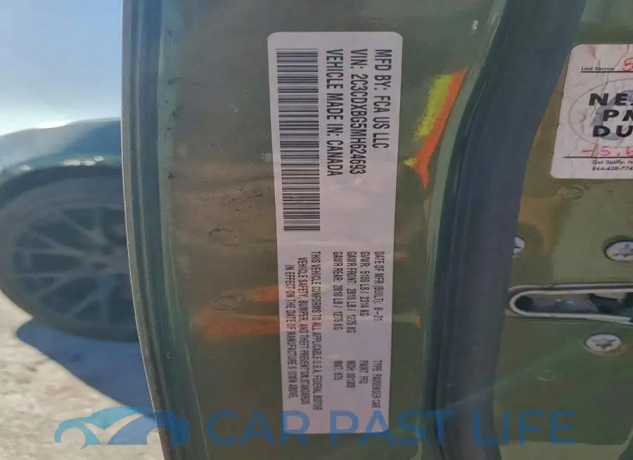 2C3CDXBG5MH624693# 12