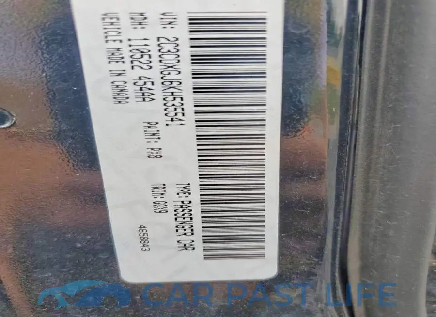 2C3CDXGJ6KH535541# 12