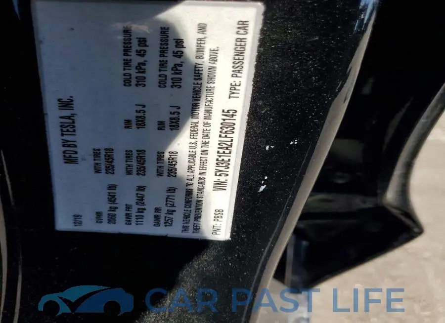 5YJ3E1EA2LF630145# 13
