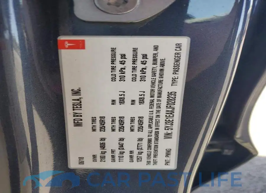 5YJ3E1EAXJF028235# 12
