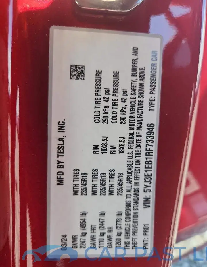 5YJ3E1EB1RF733946# 13
