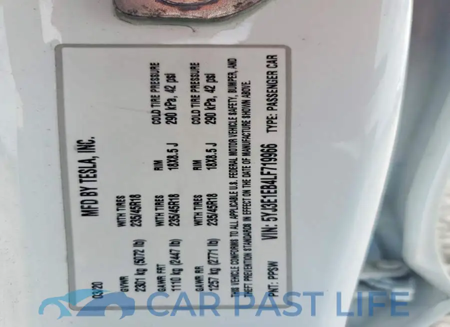 5YJ3E1EB4LF719966# 12