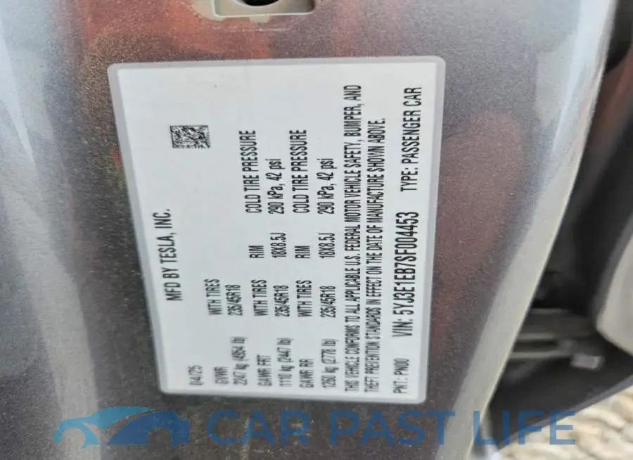 5YJ3E1EB7SF004453# 13