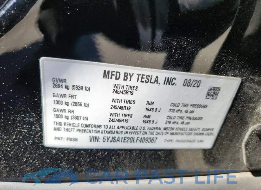 5YJSA1E20LF409367# 12
