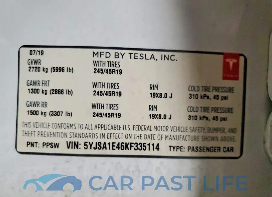 5YJSA1E46KF335114# 12