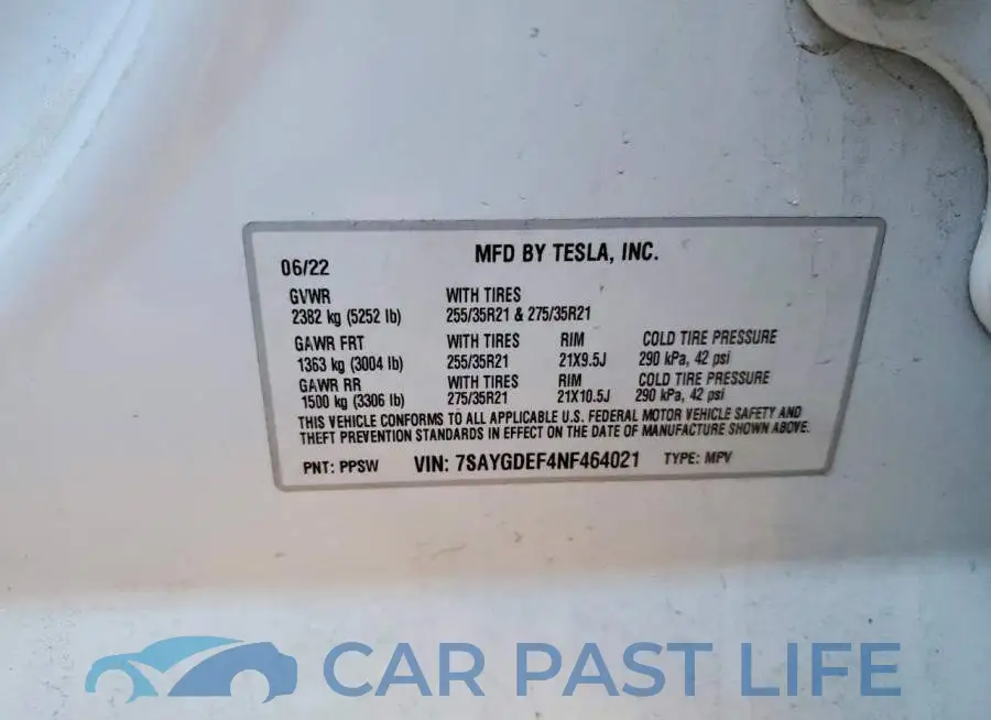 7SAYGDEF4NF464021# 12