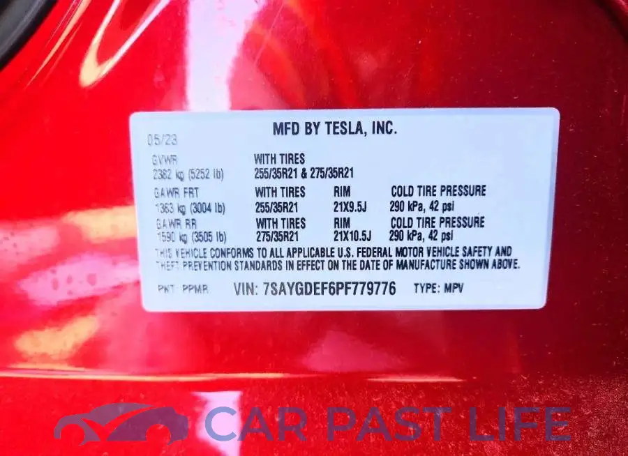 7SAYGDEF6PF779776# 12