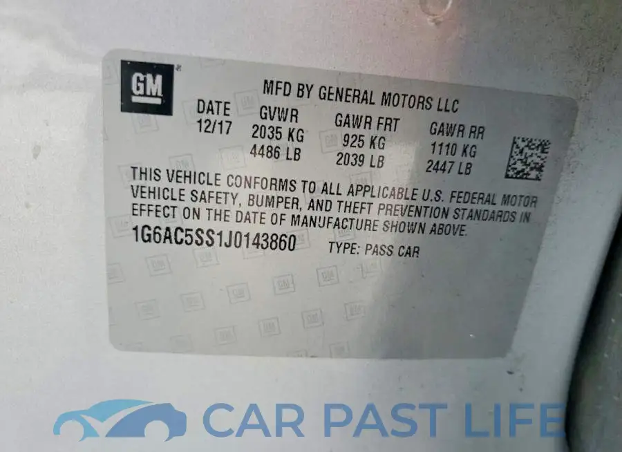 1G6AC5SS1J0143860# 12