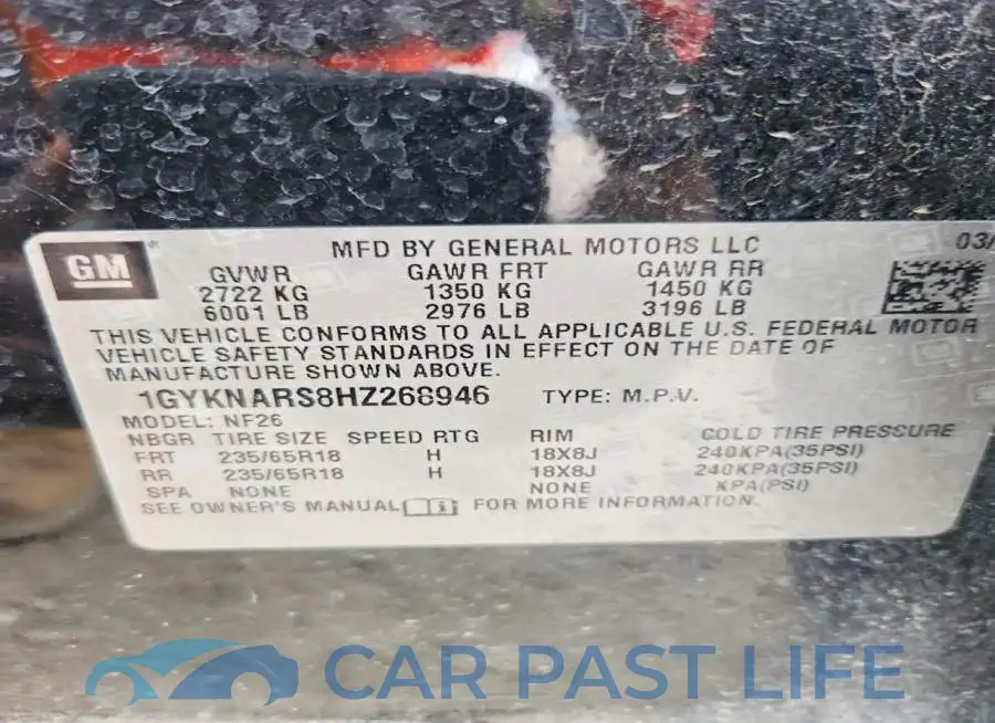 1GYKNARS8HZ268946# 13