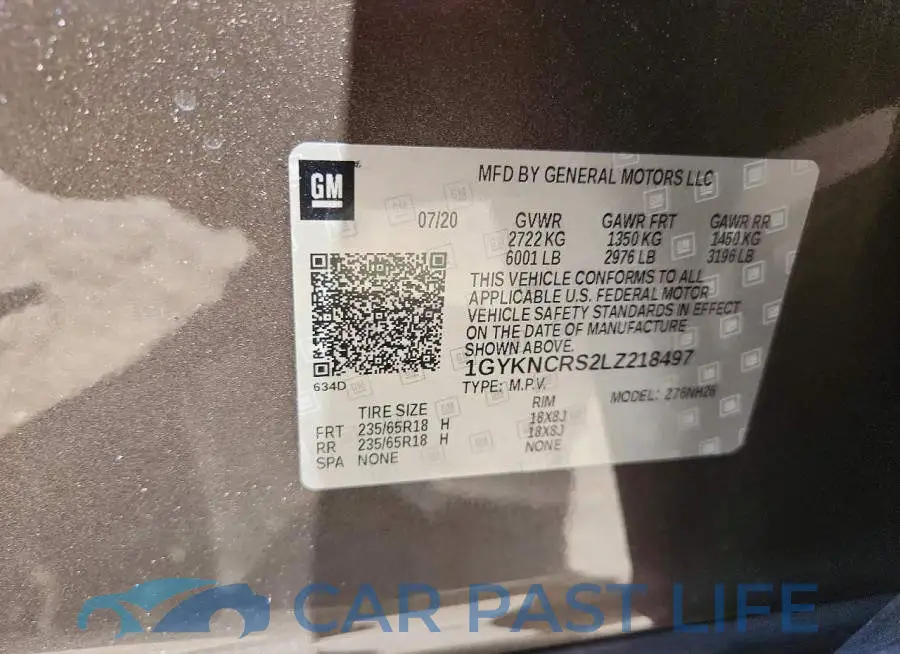 1GYKNCRS2LZ218497# 13