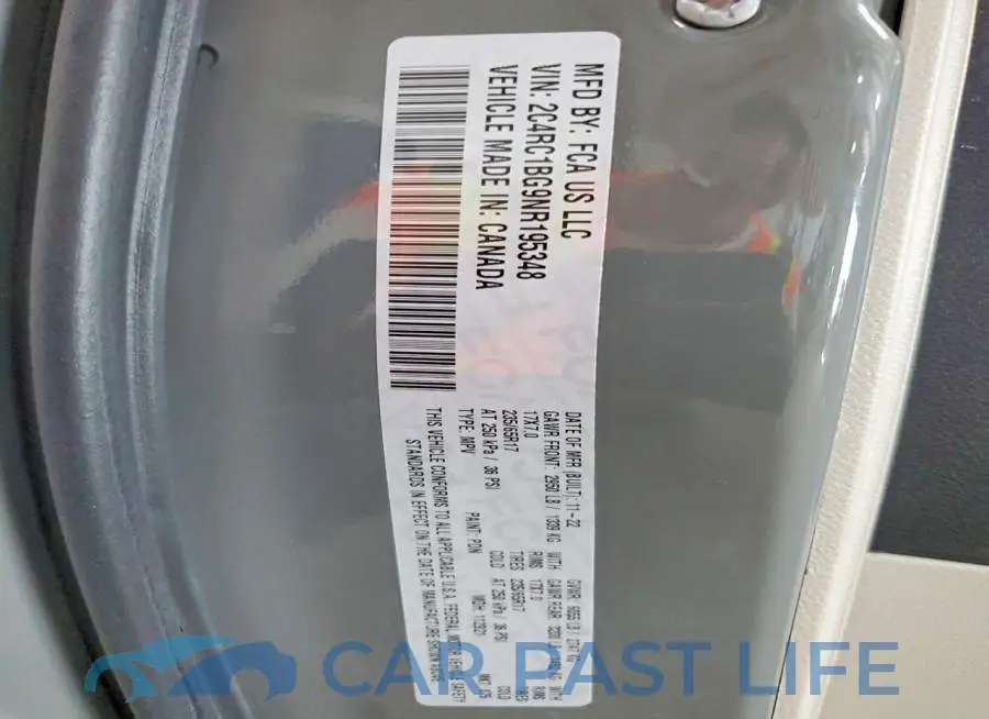 2C4RC1BG9NR195348# 14