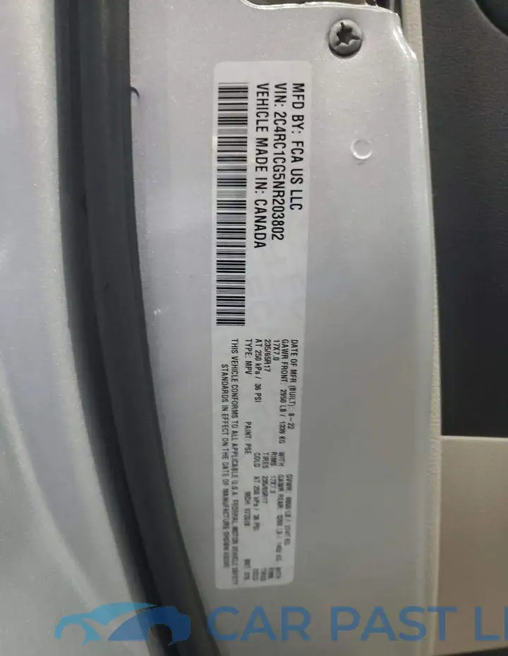 2C4RC1CG5NR203802# 13