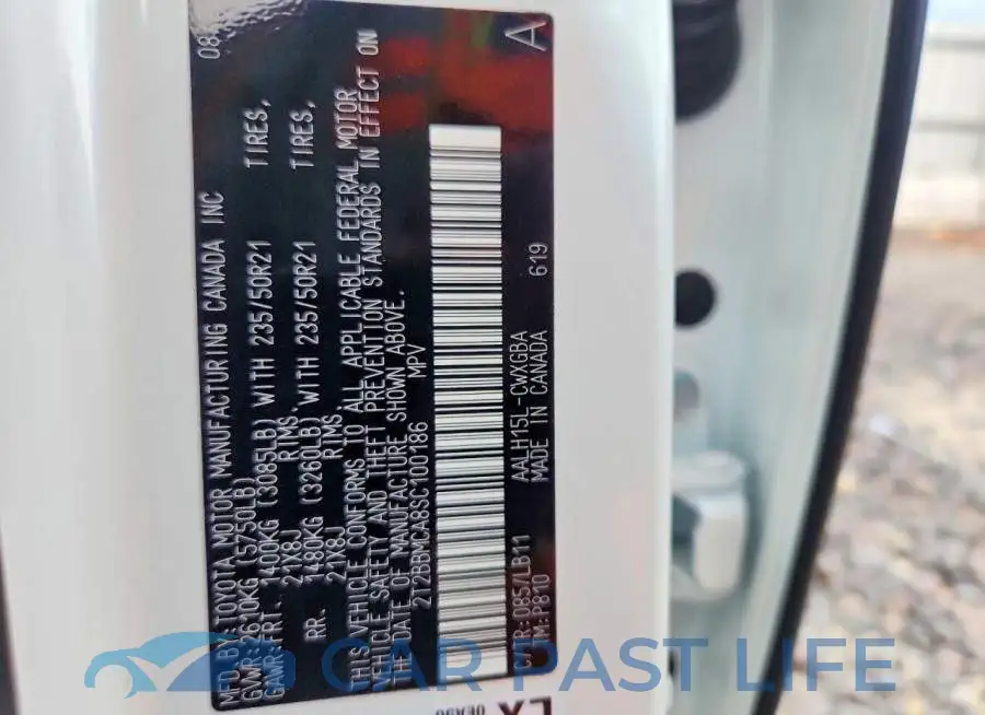 2T2BBMCA8SC100186# 13