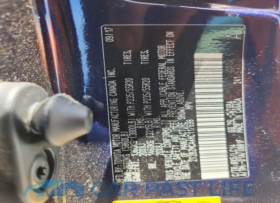 2T2BZMCA4HC117698# 13