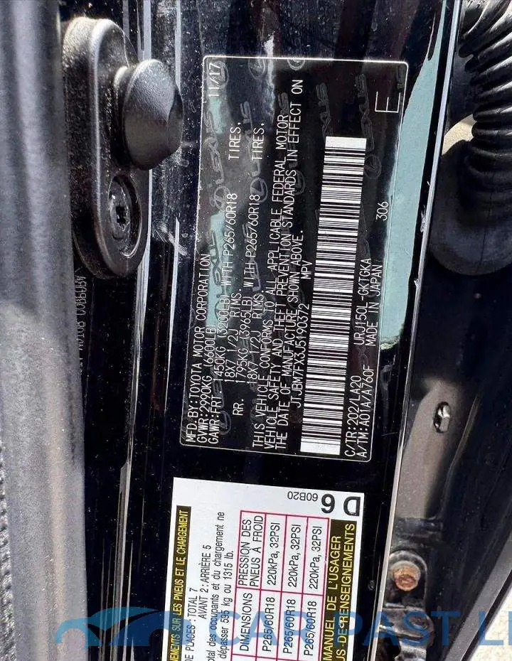 JTJBM7FX3J5190372# 10