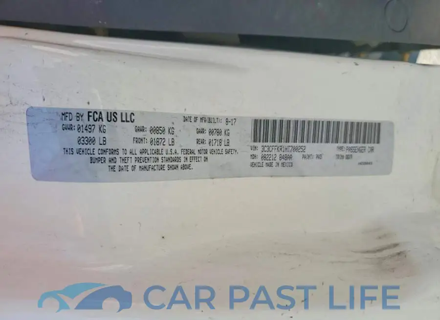 3C3CFFKR1HT700252# 12