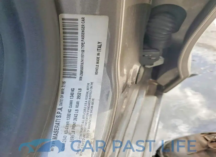 ZAM56RPA7H1197158# 12
