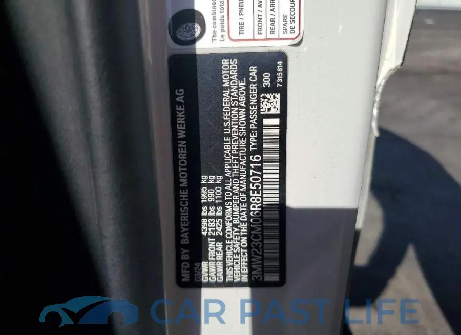 3MW23CM06R8E50716# 12