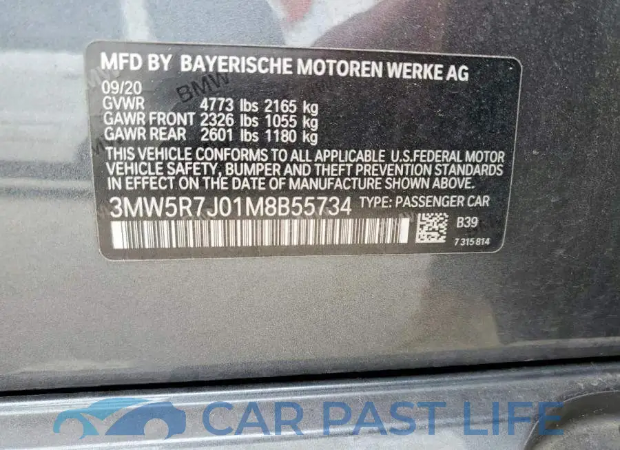3MW5R7J01M8B55734# 12
