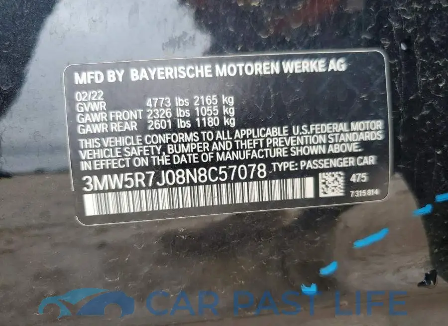3MW5R7J08N8C57078# 13