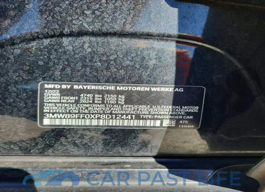 3MW89FF0XP8D12441# 12