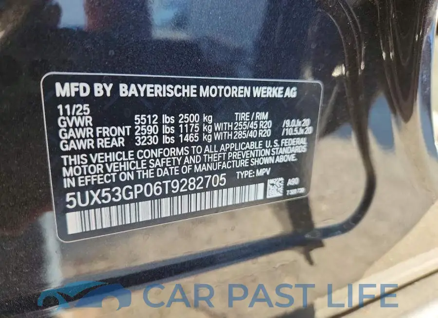 5UX53GP06T9282705# 13