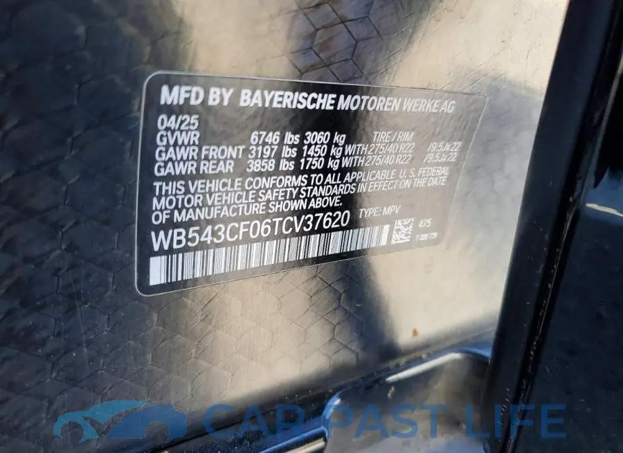 WB543CF06TCV37620# 13