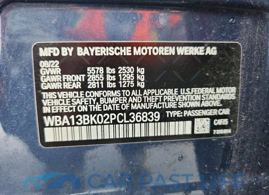 WBA13BK02PCL36839# 13