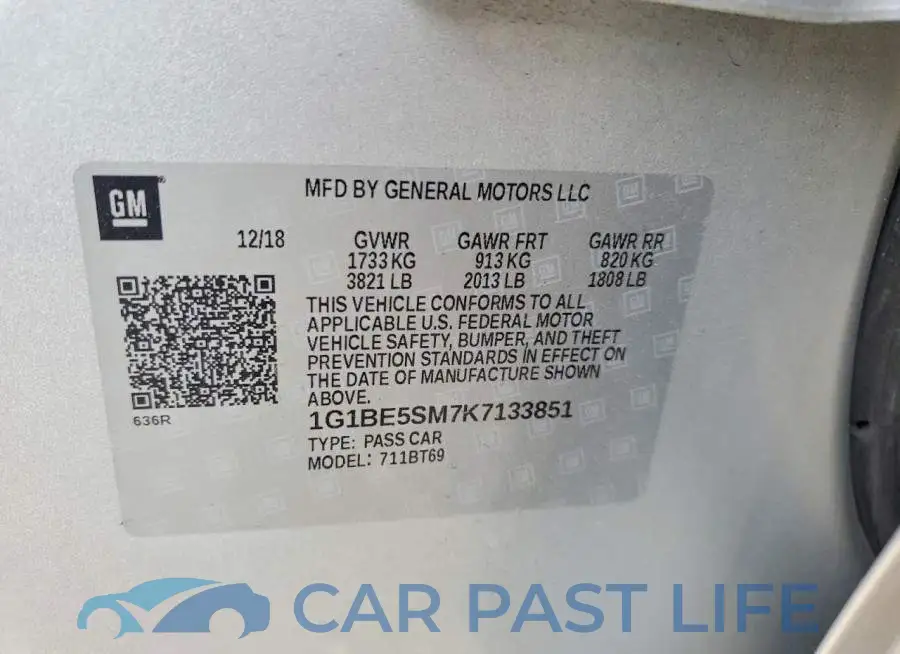 1G1BE5SM7K7133851# 12