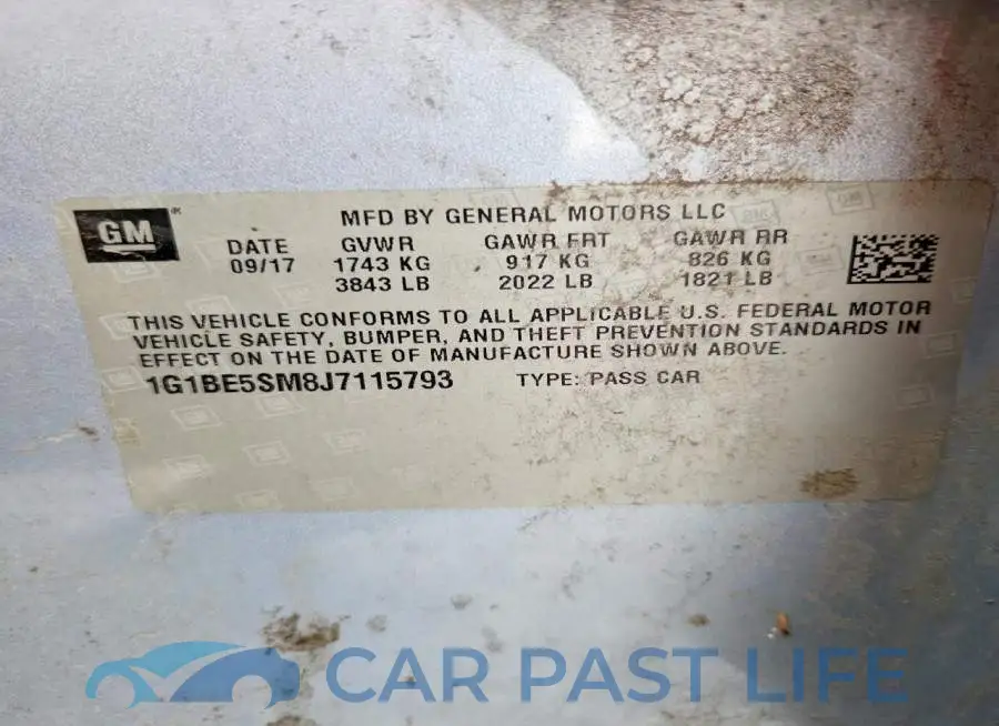 1G1BE5SM8J7115793# 12