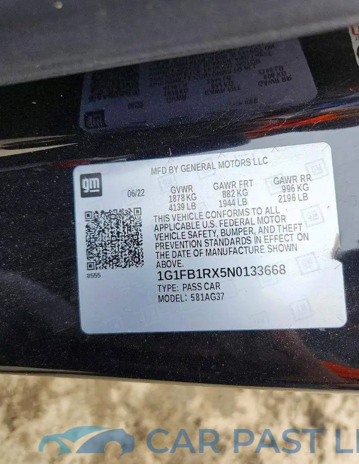 1G1FB1RX5N0133668# 12