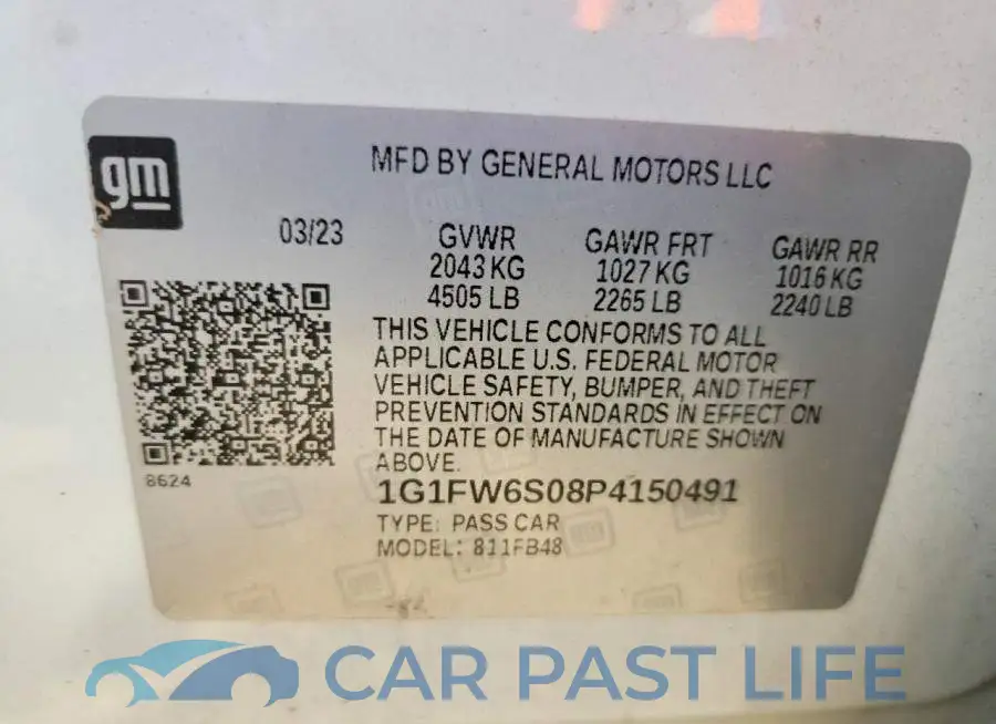 1G1FW6S08P4150491# 13
