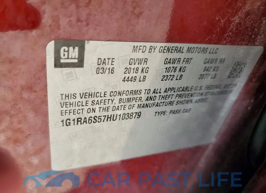 1G1RA6S57HU103879# 12