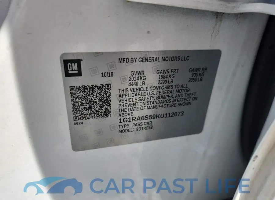 1G1RA6S59KU112073# 12