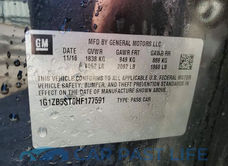 1G1ZB5ST0HF177591# 12