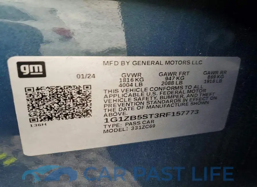 1G1ZB5ST3RF157773# 12