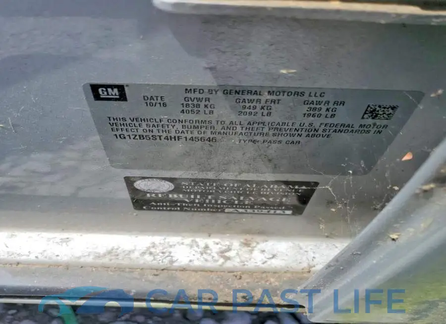 1G1ZB5ST4HF145646# 12