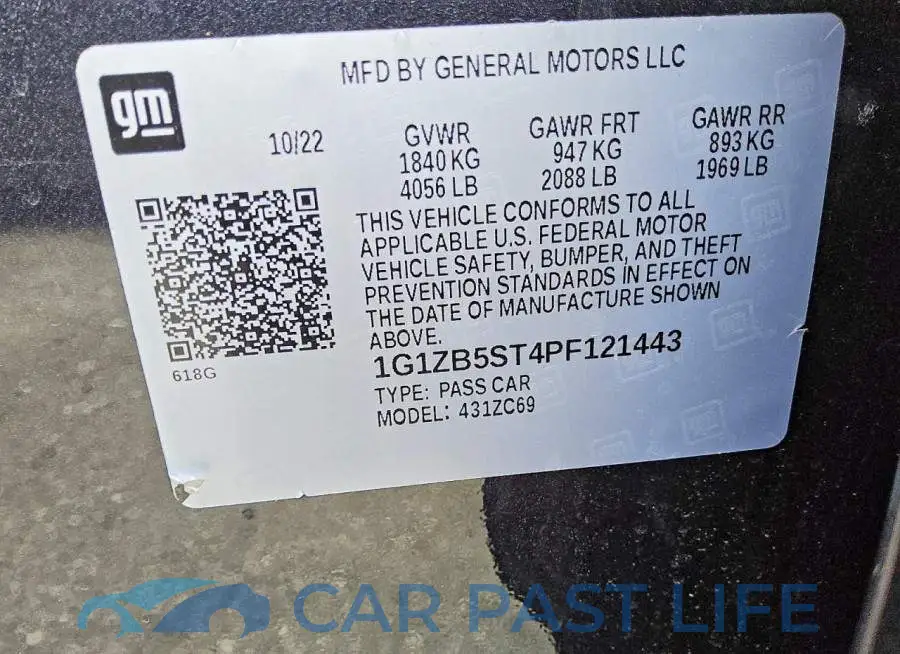 1G1ZB5ST4PF121443# 12