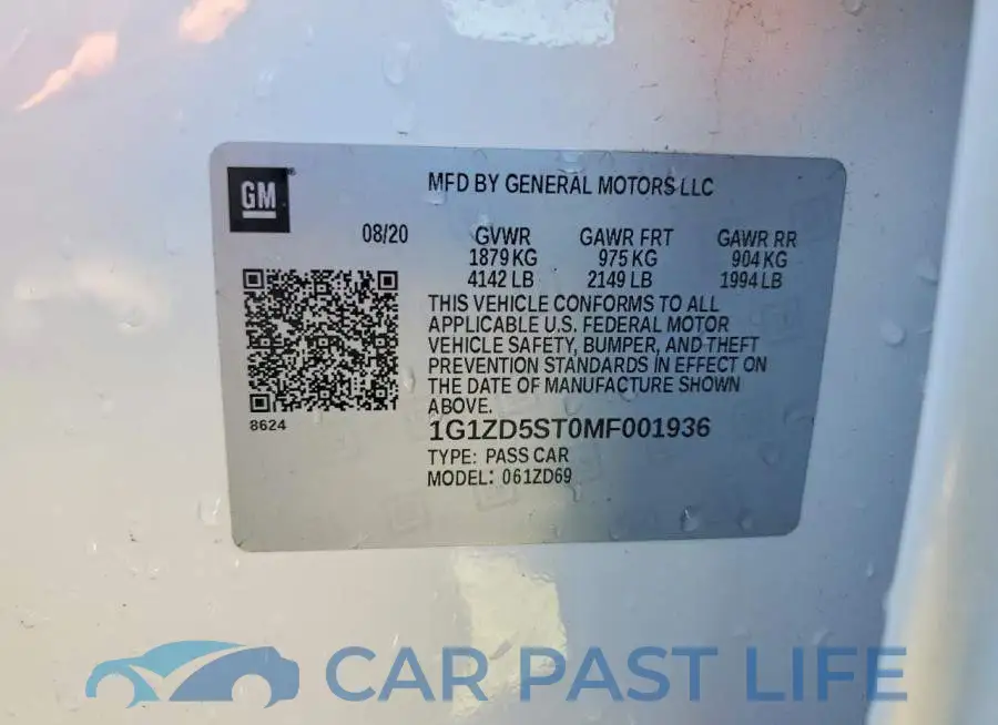 1G1ZD5ST0MF001936# 12