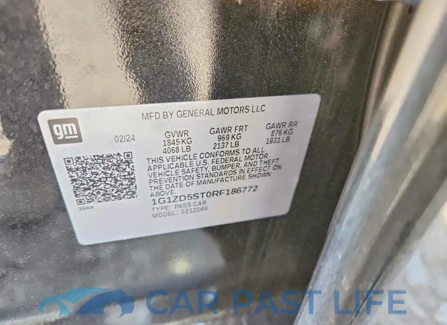 1G1ZD5ST0RF186772# 13