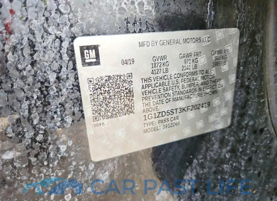 1G1ZD5ST3KF202419# 12