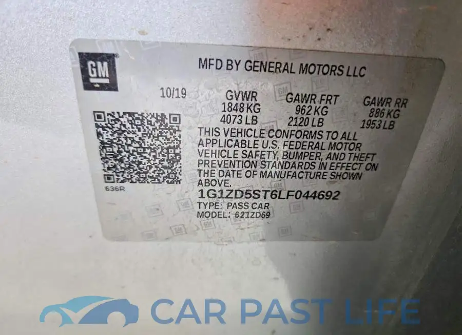 1G1ZD5ST6LF044692# 12
