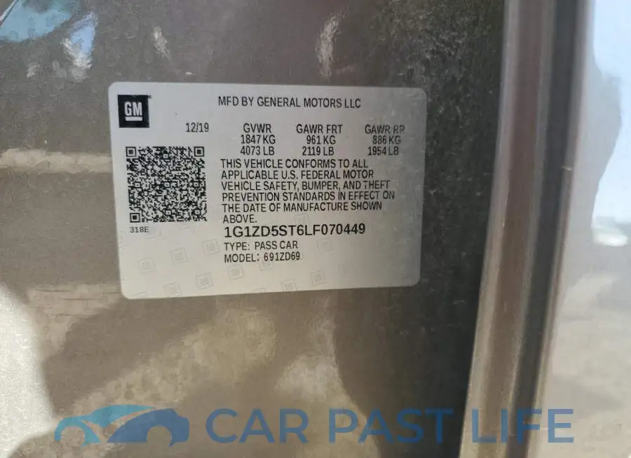 1G1ZD5ST6LF070449# 12