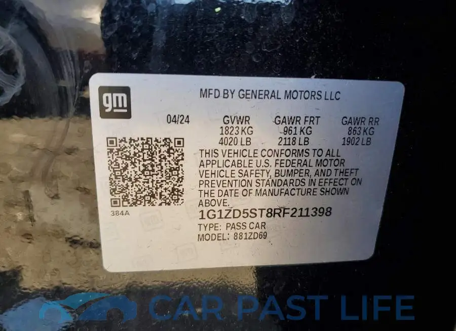 1G1ZD5ST8RF211398# 12