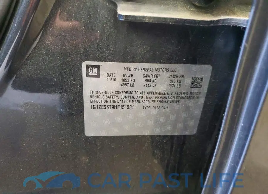 1G1ZE5ST9HF151501# 13